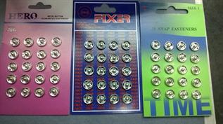 For Garments, 9mm, Base Metal with Zinc Coated Polish