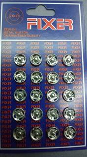 For Garments, 9mm, Base Metal with Zinc Coated Polish