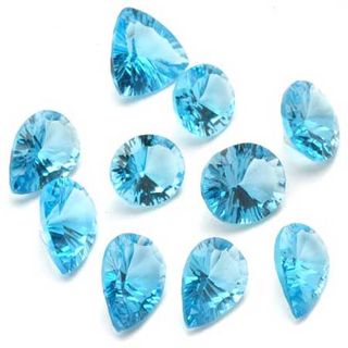 blue topaz transparent gemstone