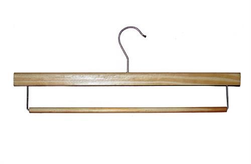 Natural Wishbone Eucalyptus Wood Hangers with Trouser Bar  Box of 100   Clothes Rails  Hangers from Equipashop UK