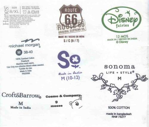 Labels-Packaging trims