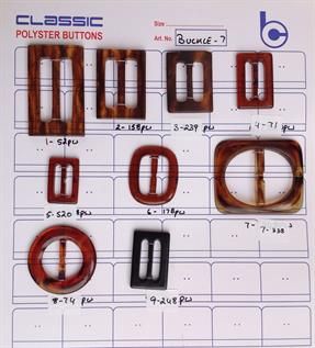 Nylon Buckles - Tortoise Finish