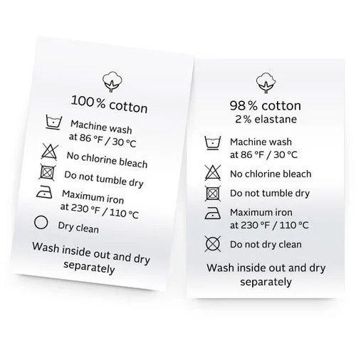 Wash Care Labels