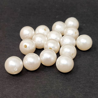 Pearl Flat Bead with 2 Side Holes