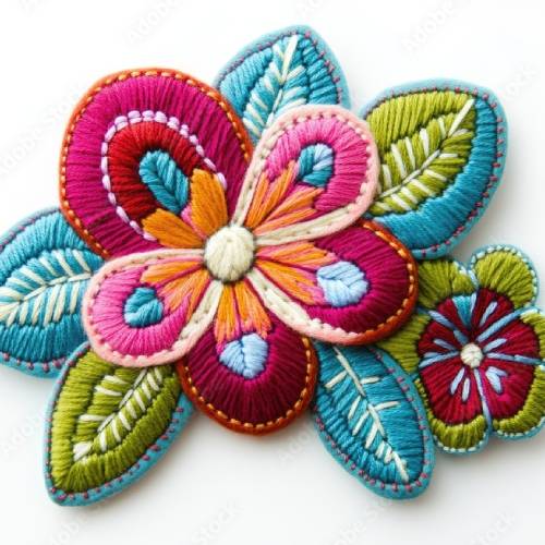 Hand Embroidered Brooches