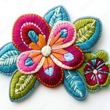 Hand Embroidered Brooches