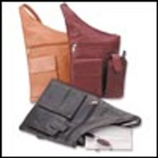 Leather shoulder bags