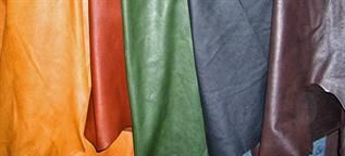 Black, Brown, Beige, White, Red, Blue, Green, smooth, Raw Leather