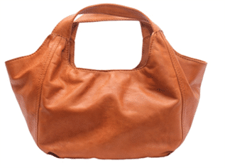 brown hand bag