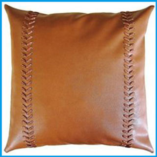 Tan Soft Leather Pillow Cover Suppliers, Leather Pillow Cover