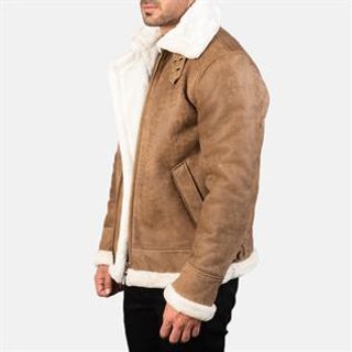 Distressed Brown Leather Bomber Jackets