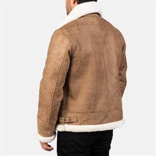 Distressed Brown Leather Bomber Jackets