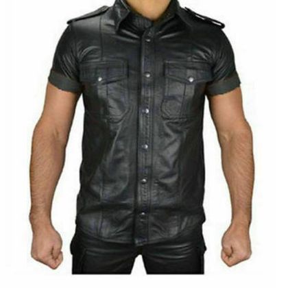 Men's Leather Shirt