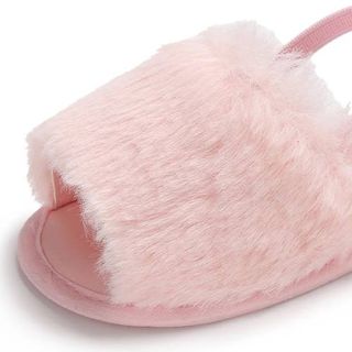 Fur Slides Sandals