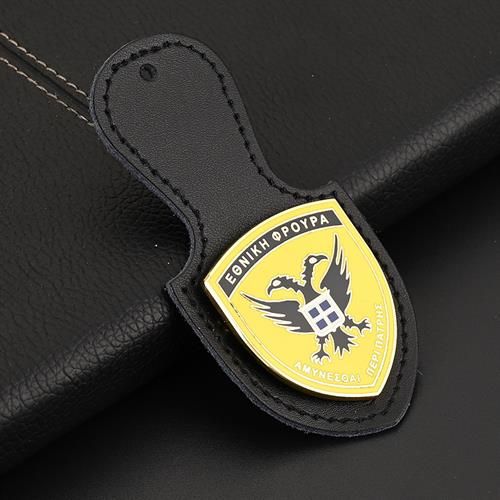 Leather Metal Badge