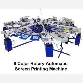 T-shirt Auto Rotary Screen Printing Machine
