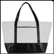 Cotton +PU , Black, White 