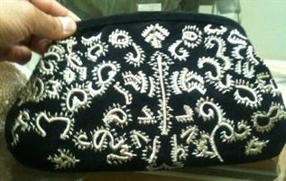 Cotton Embroidered, Black