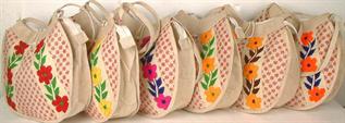 100% Cotton, Natural color, Purple, Red, Pink, Peach