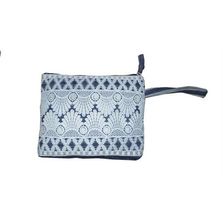 womens blue pouch