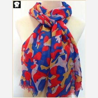 Scarves for women, leopard scarf with your custom colors in our china scarf factory