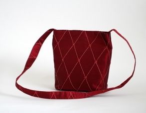 red silk bag