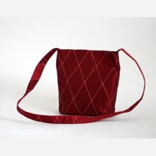 red silk bag