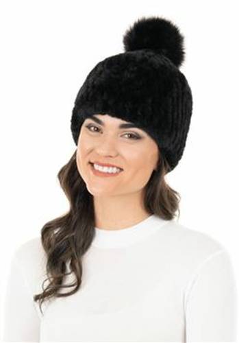 Women's Fur Pom Hats