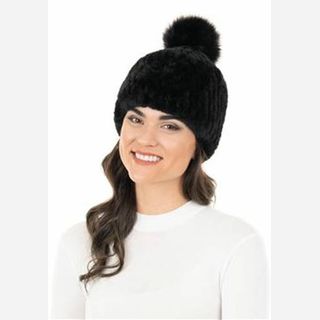 Women's Fur Pom Hats