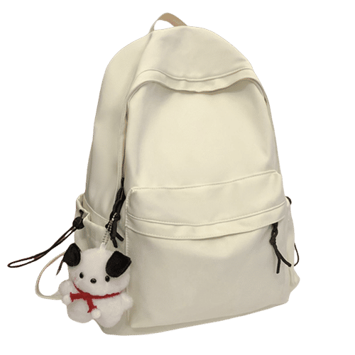 Dual Carrier Polyester Casual Backpack