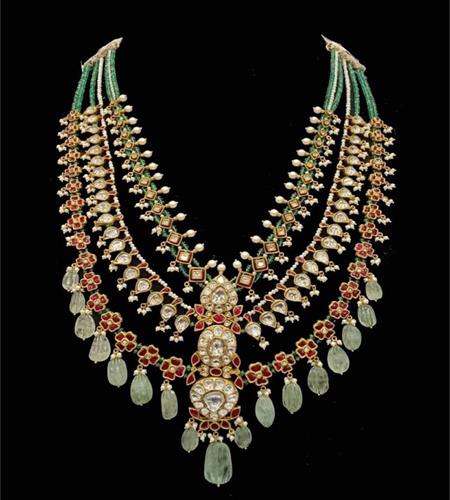 Oval Layered American Gold Necklace