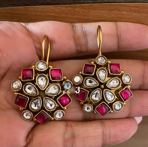 Victorian Ruby Earring