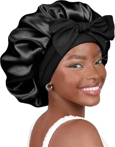 Double Layer Satin Sleeping Hair Bonnet