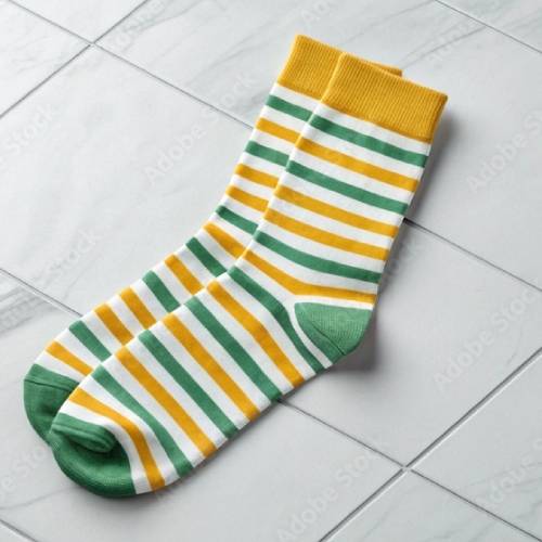 Women Neatly Stacked Striped Sock