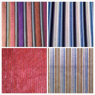 Home Textile Stripe Velvet, four patterns