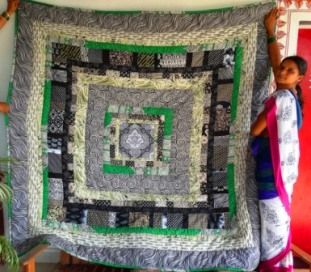 Hand made patchwork quilt