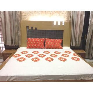 Unbleached Calico Printed Bed Sheets