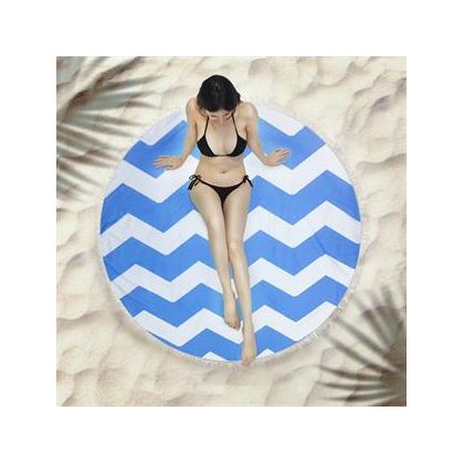 Round Fringed Beach Towels