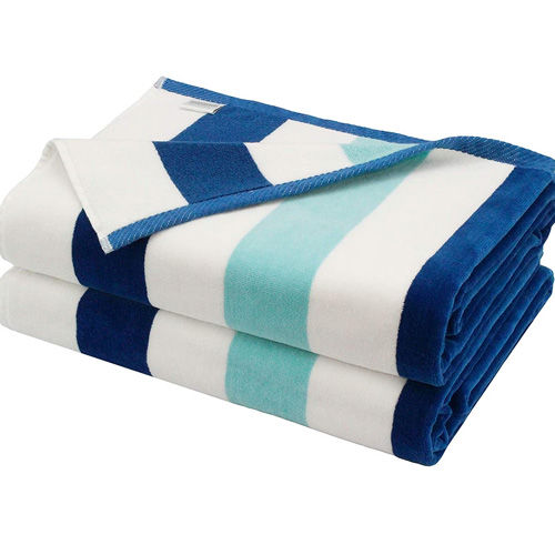 Cabana Stripes Velour Beach Towels