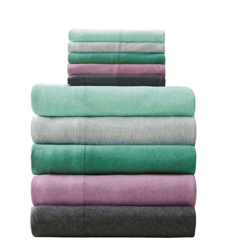 Solid Dyed Knitted Jersey Bedding Set Buyers Wholesale Manufacturers