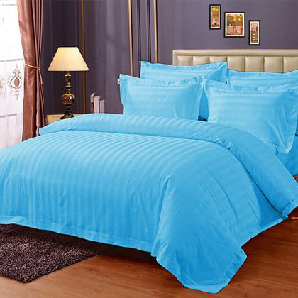 Satin Strip Bedsheets