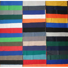 130, 140, 200, 240gsm, Polyester / Cotton, White, Bleached & Colors like navy blue, royal blue, grey, green & black, Plain