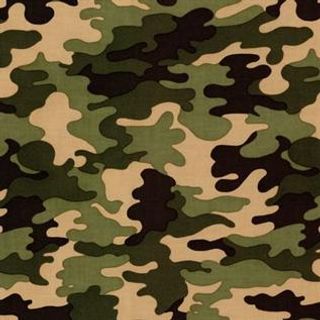 225 gsm, 65% Cotton / 35% Polyester Camouflage, Dyed, Twill