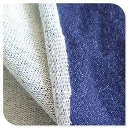 Fleece Fabric : 150 - 300 gsm, Knitted denim fleece, Greige & Dyed