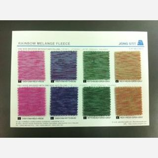 200-280 gsm, 100% Polyester, Melange, Weft knit / Circular knit
