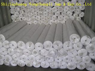 105gsm, 100% polyester, Bleached, Plain