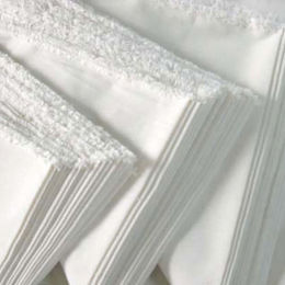 PLAIN WHITE PURE COTTON 190 GSM FABRIC - BLEACHED, DYEABLE & 36 INCH WIDTH