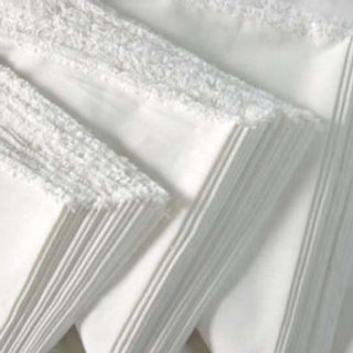 white bleached fabric