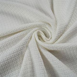 110-130 gsm, 95% Polyester / 5% Spandex, White, Plain