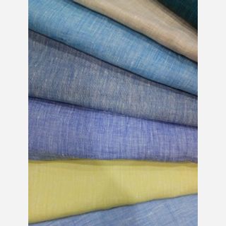 100% Linen Yarn Dyed Chambray Fabric